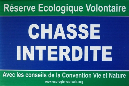 Panneau REV- Chasse interdite