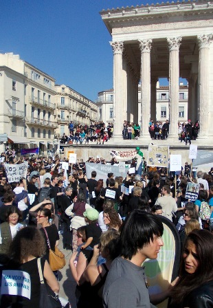 Manifestation à Nimes 